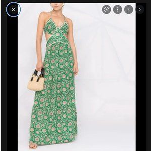 BA&SH PALOMA DRESS IN GREEN - SIZE M - WORN ONCE